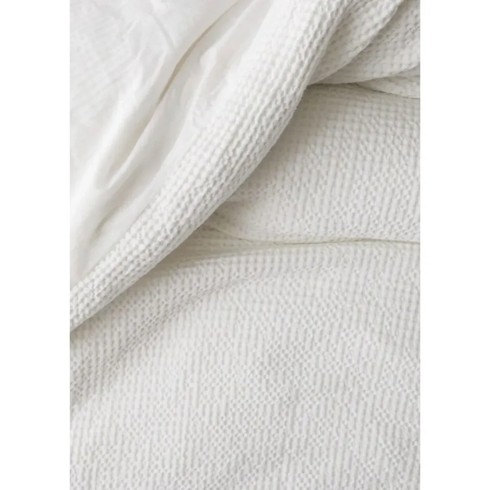 Urban Outfitters Waffle Fringe Duvet Cover Size Full